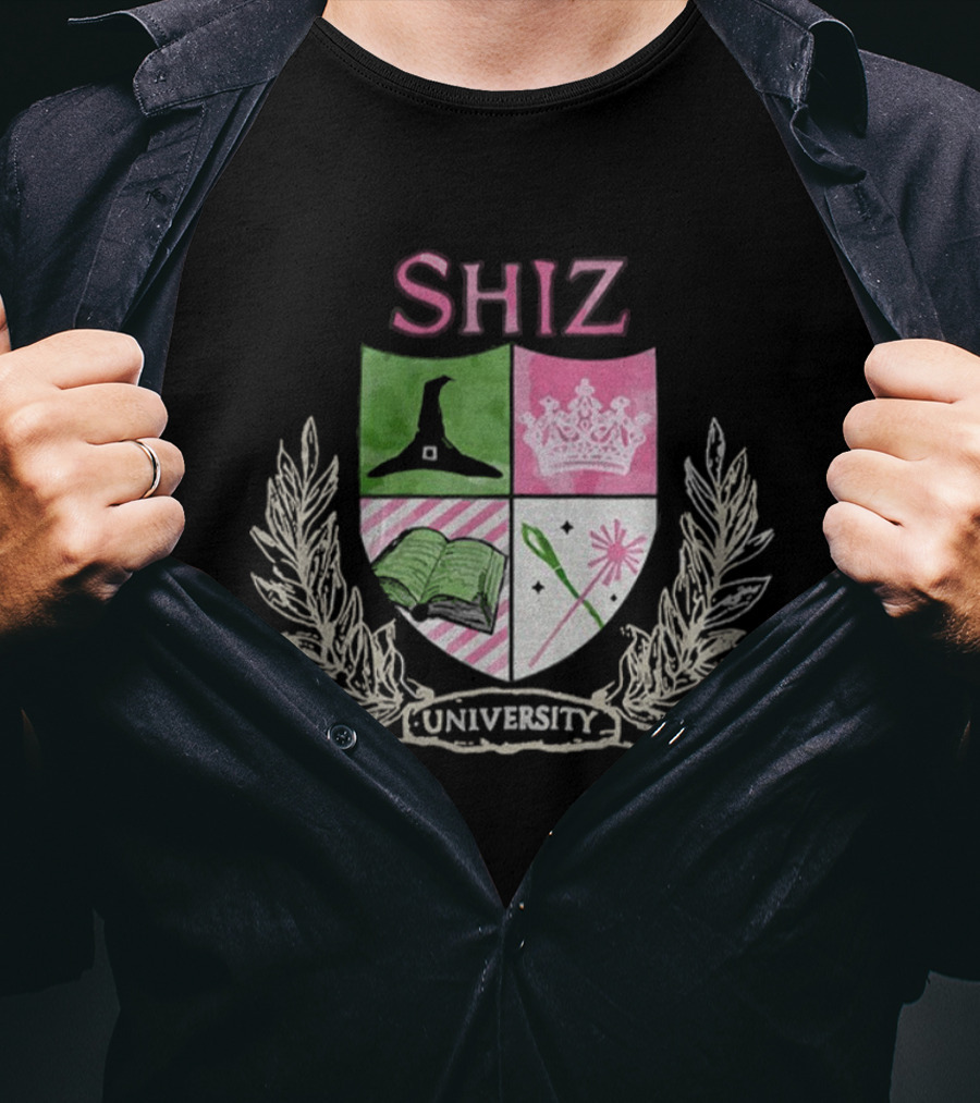 Shiz University Wicked Musical Defy Gravity 2025 Crest T-Shirt