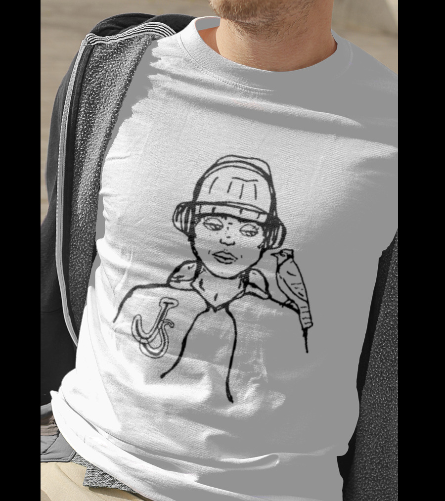 Jason Schmidt Baseball Cap Bird Portrait JSM T-Shirt