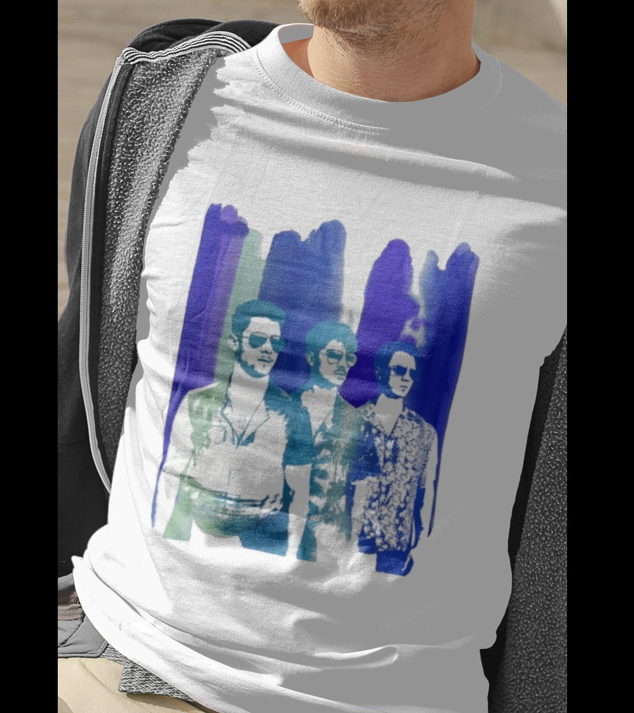 Jonas Brothers Cool Watercolor Style Portrait With Sunglasses T-Shirt