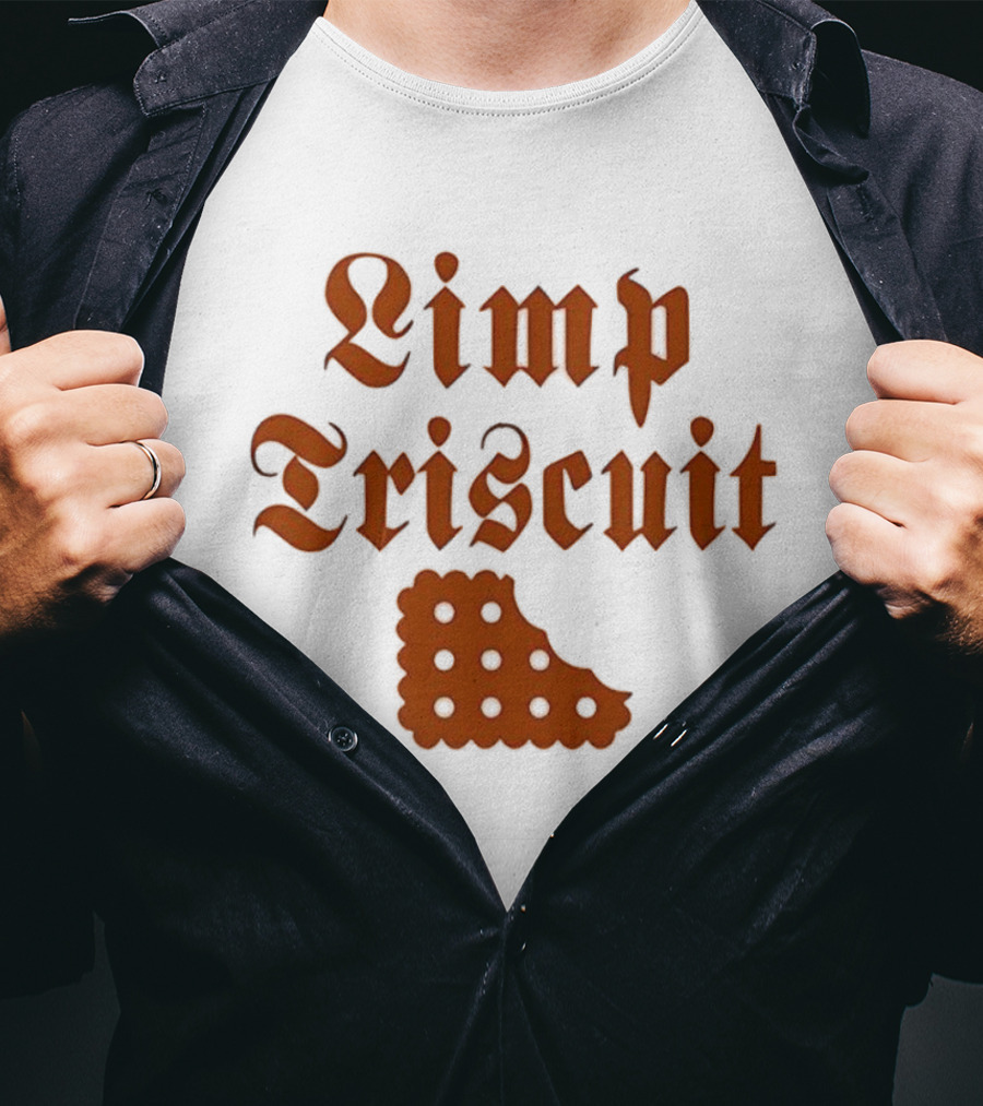 Limp Triscuit Waffle Styled Crackers With Fun Eyes T-Shirt