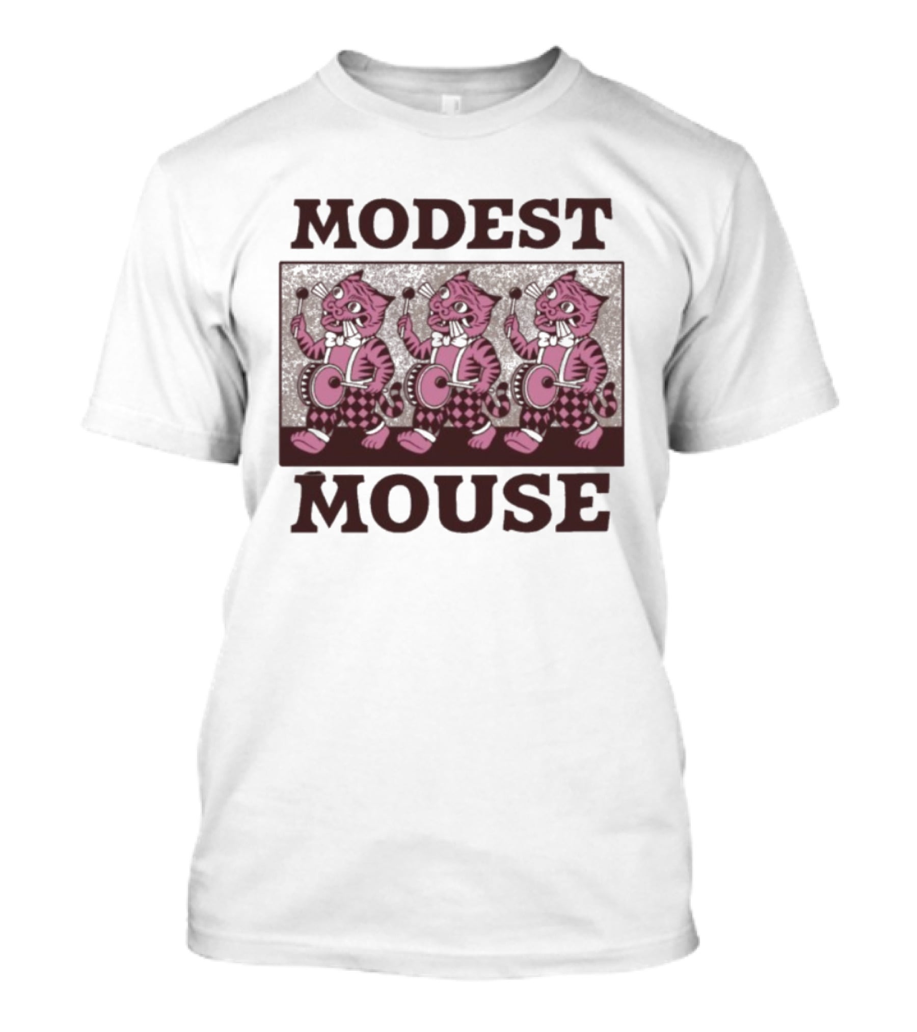 Modest Mouse Marching Pink Tigers T-Shirt