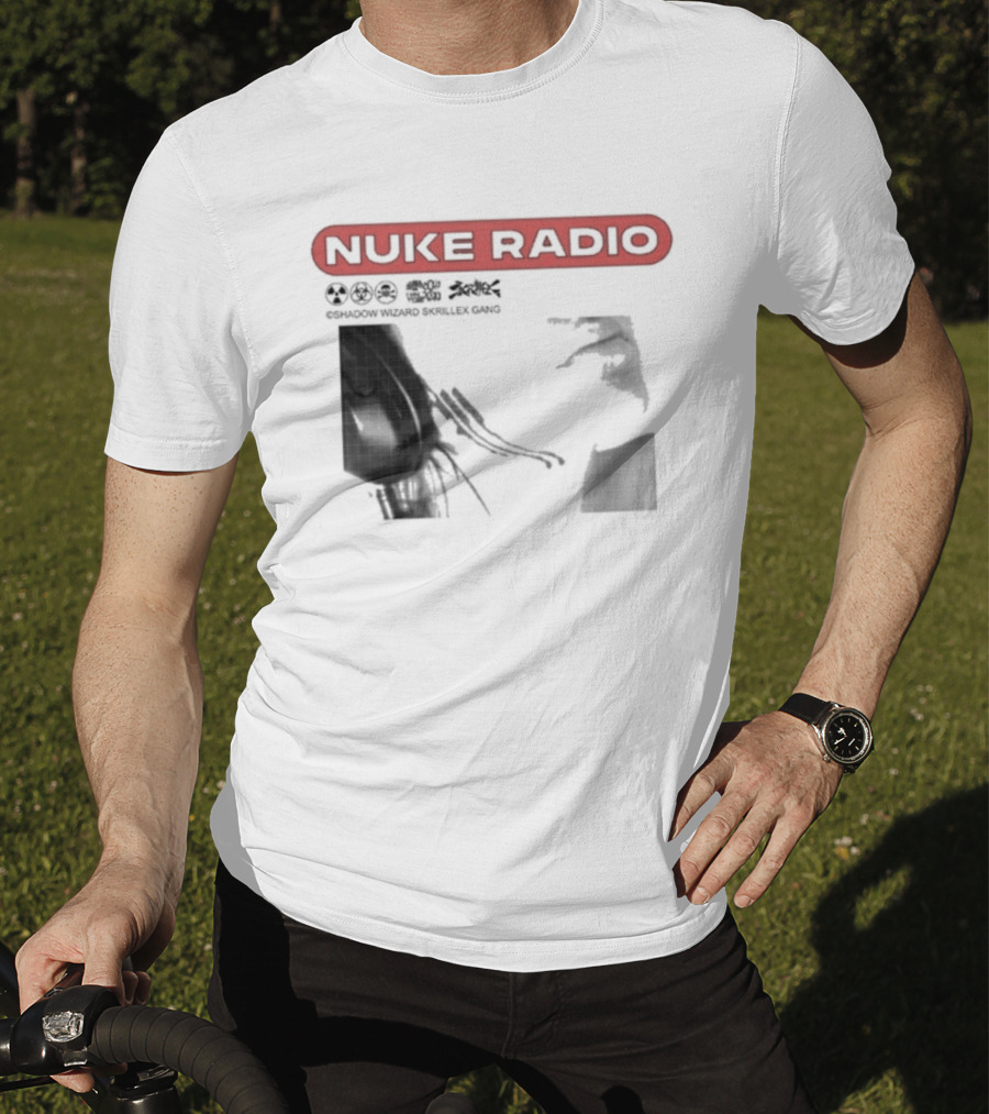 Nuke Radio Shadow Wizard Skrillex Gang Eardrum T-Shirt