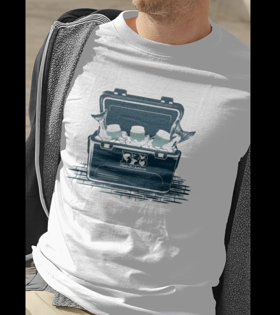 Triple B Outdoors Cooler Shark Pirate Theme Ocean Adventure T-Shirt