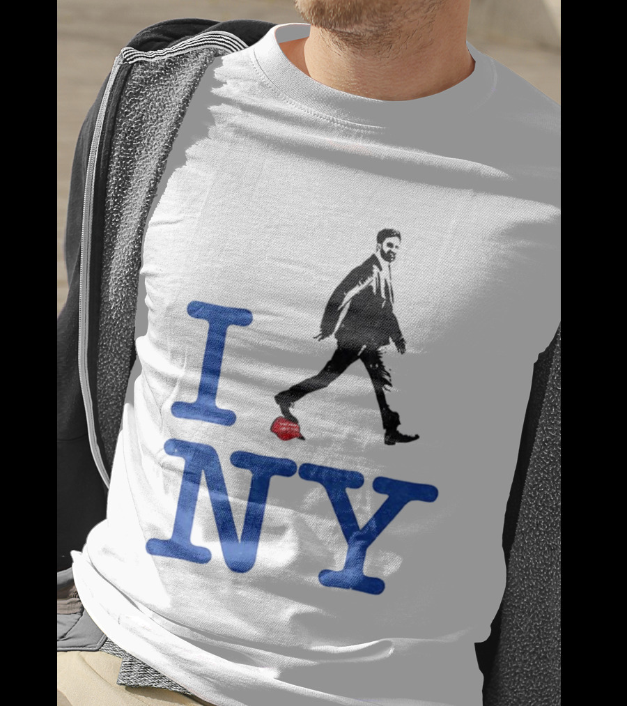 I Love NY Zohran Mamdani Walking Silhouette T-Shirt