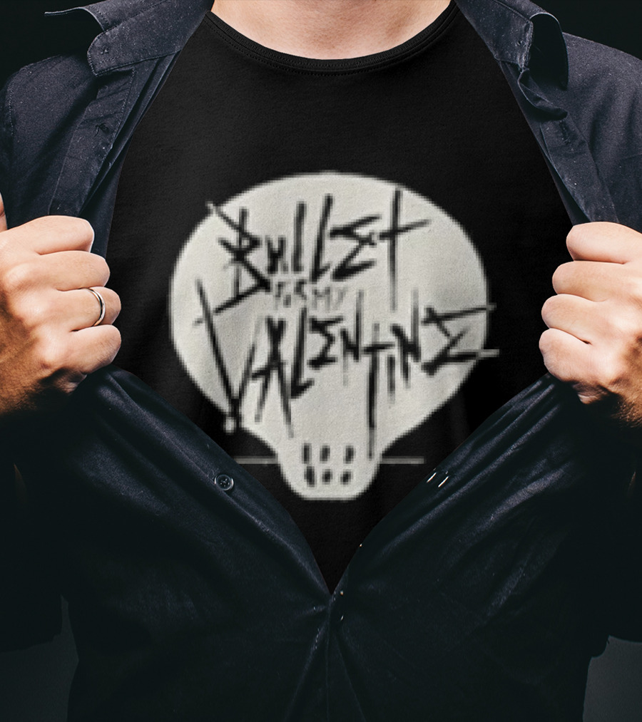 Bullet For My Valentine Bring Out The Knives Skull T-Shirt