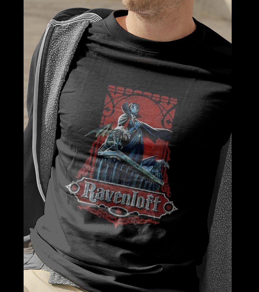 Ravenloft Dungeons And Dragons 50th Anniversary Vampire Imagery T-Shirt