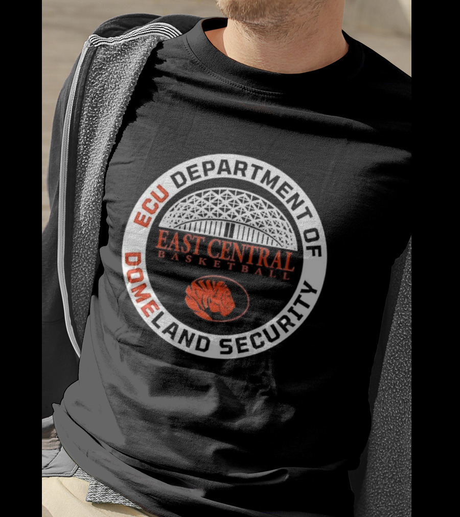 ECU Department Of Domeland Security East Central Basketball Tiger T-Shirt
