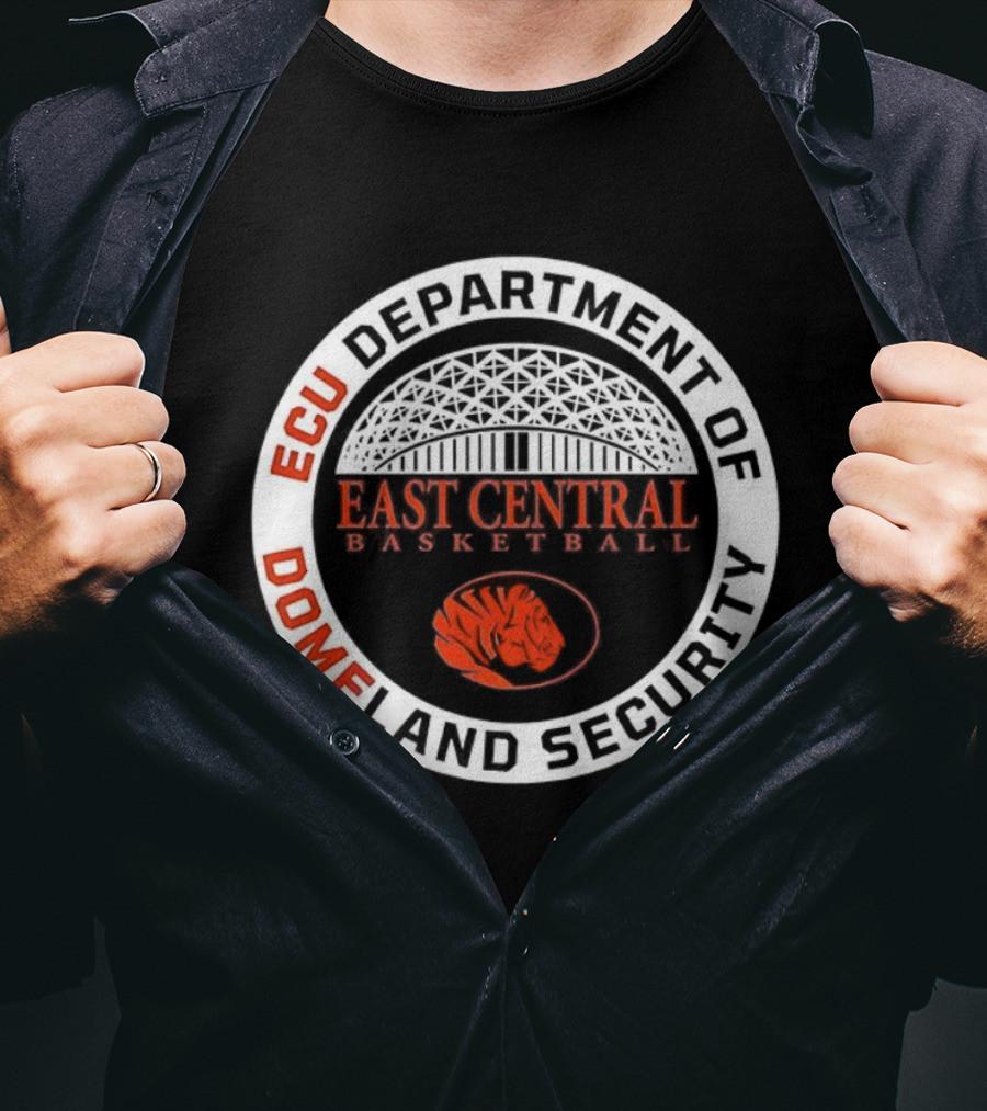 ECU Department Of Domeland Security East Central Basketball Tiger T-Shirt