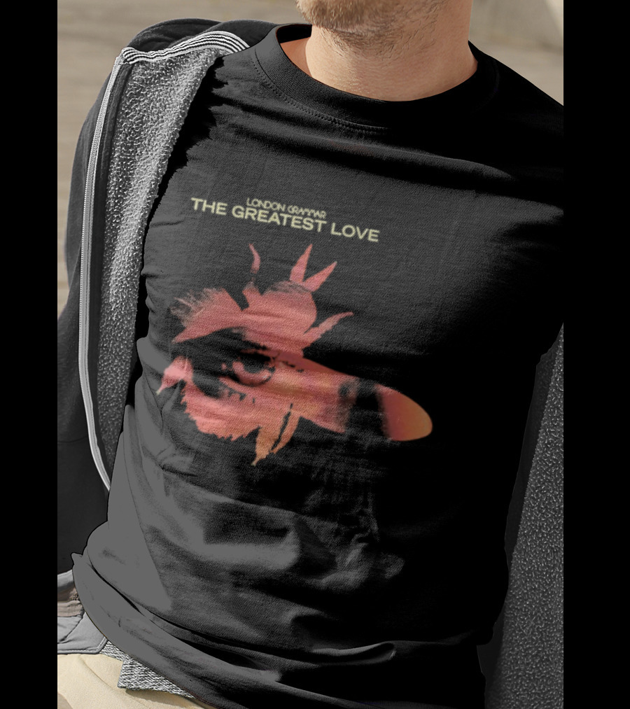 London Grammar The Greatest Love Eye In The Fly Red Collage Illustration T-Shirt