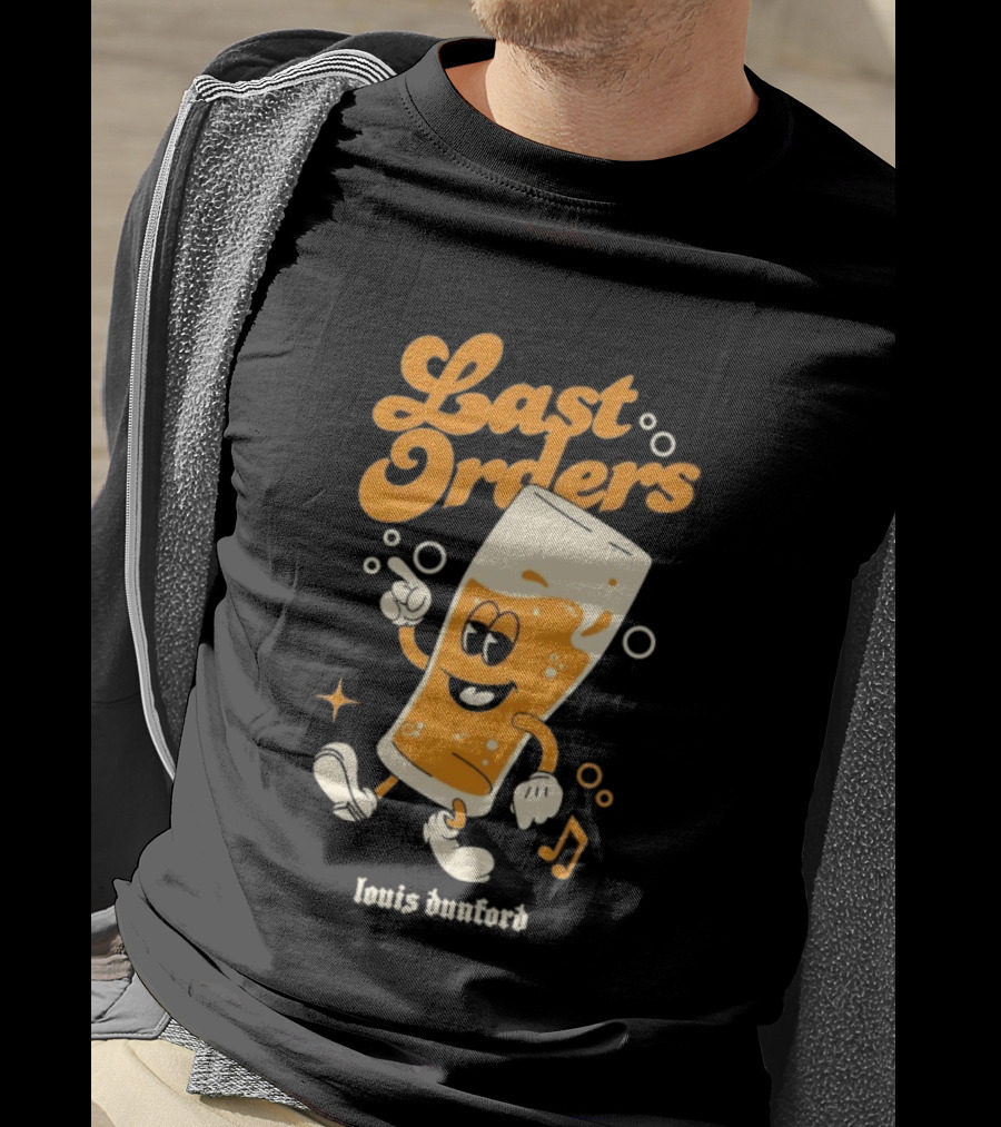 Louis Dunford Last Orders Be Lucky Animated Beer Glass T-Shirt