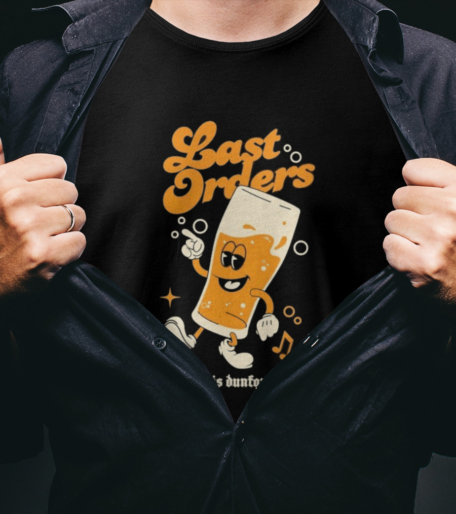 Louis Dunford Last Orders Be Lucky Animated Beer Glass T-Shirt