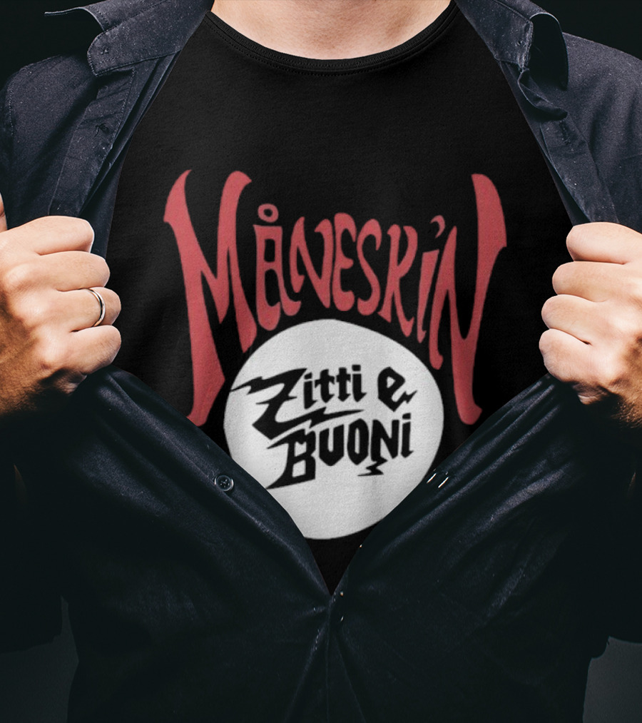 Måneskin Zitti E Buoni Music Empowerment Graphic T-Shirt