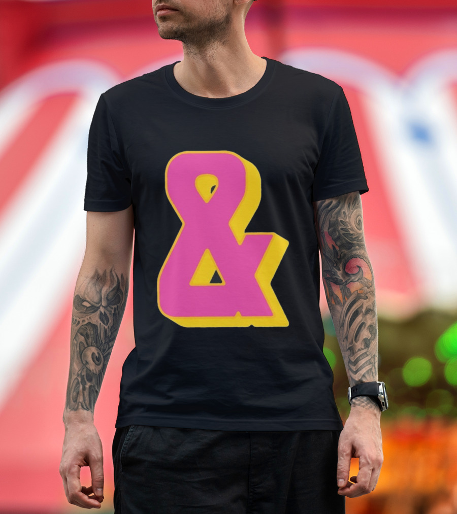 Bastille Presents Faded Ampersand Retro Style T-Shirt