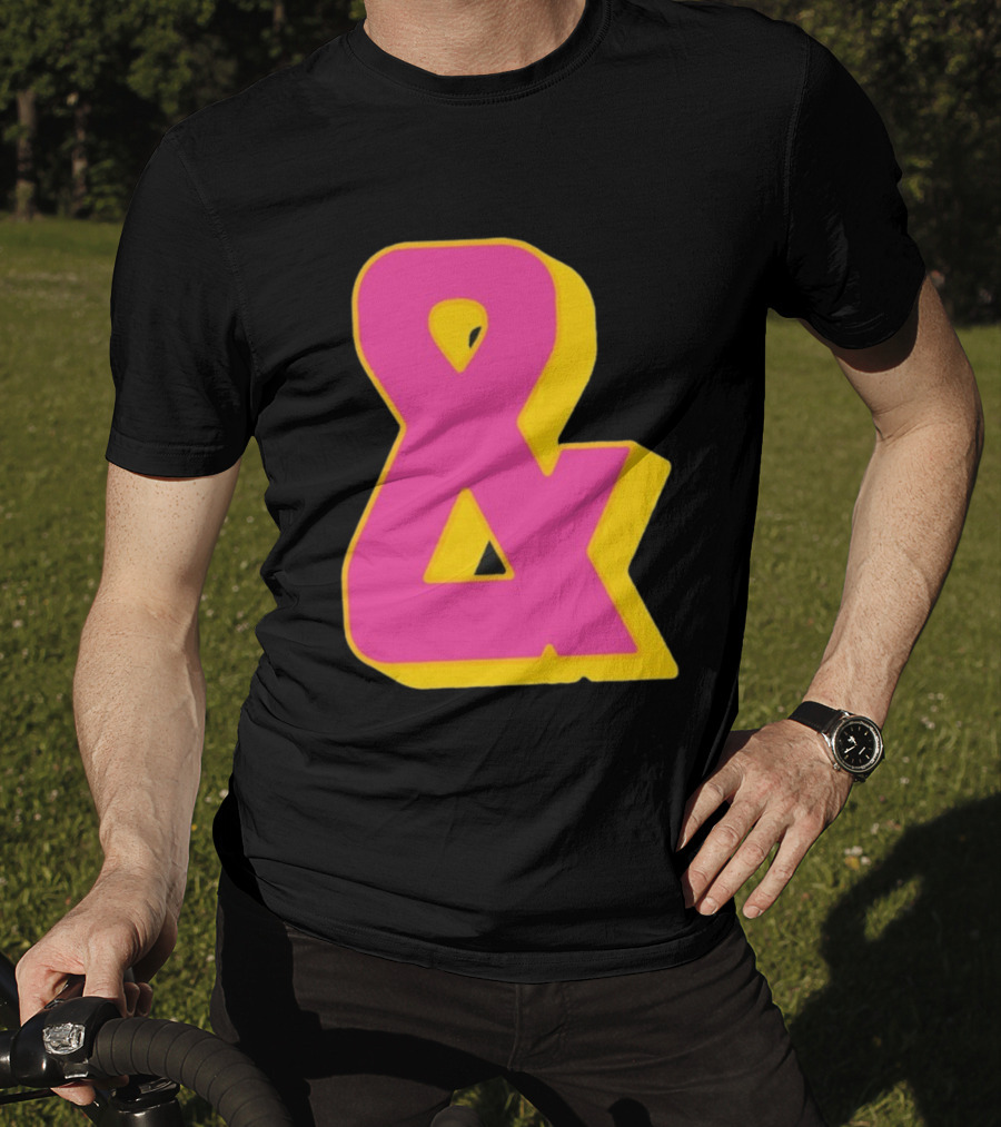 Bastille Presents Faded Ampersand Retro Style T-Shirt