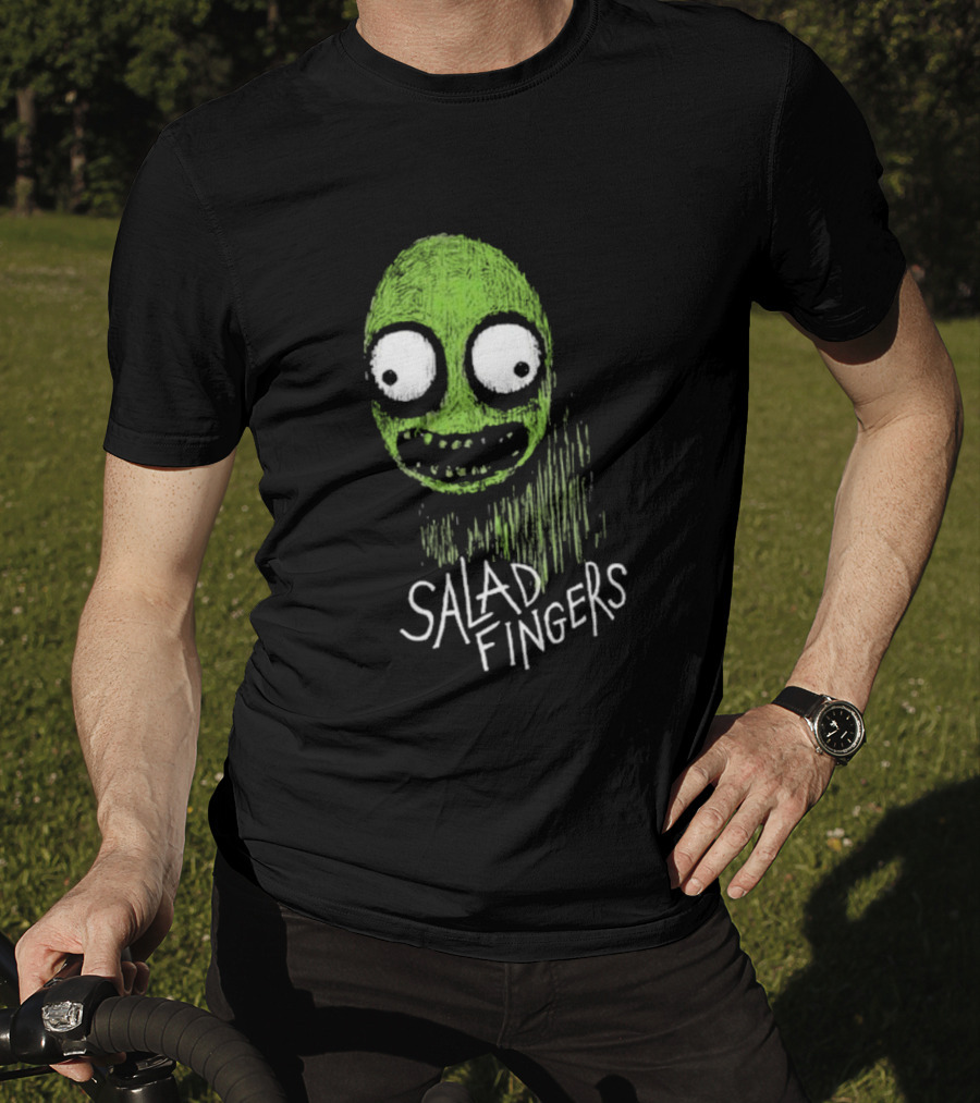 Salad Fingers Green Face Horror Aesthetic T-Shirt