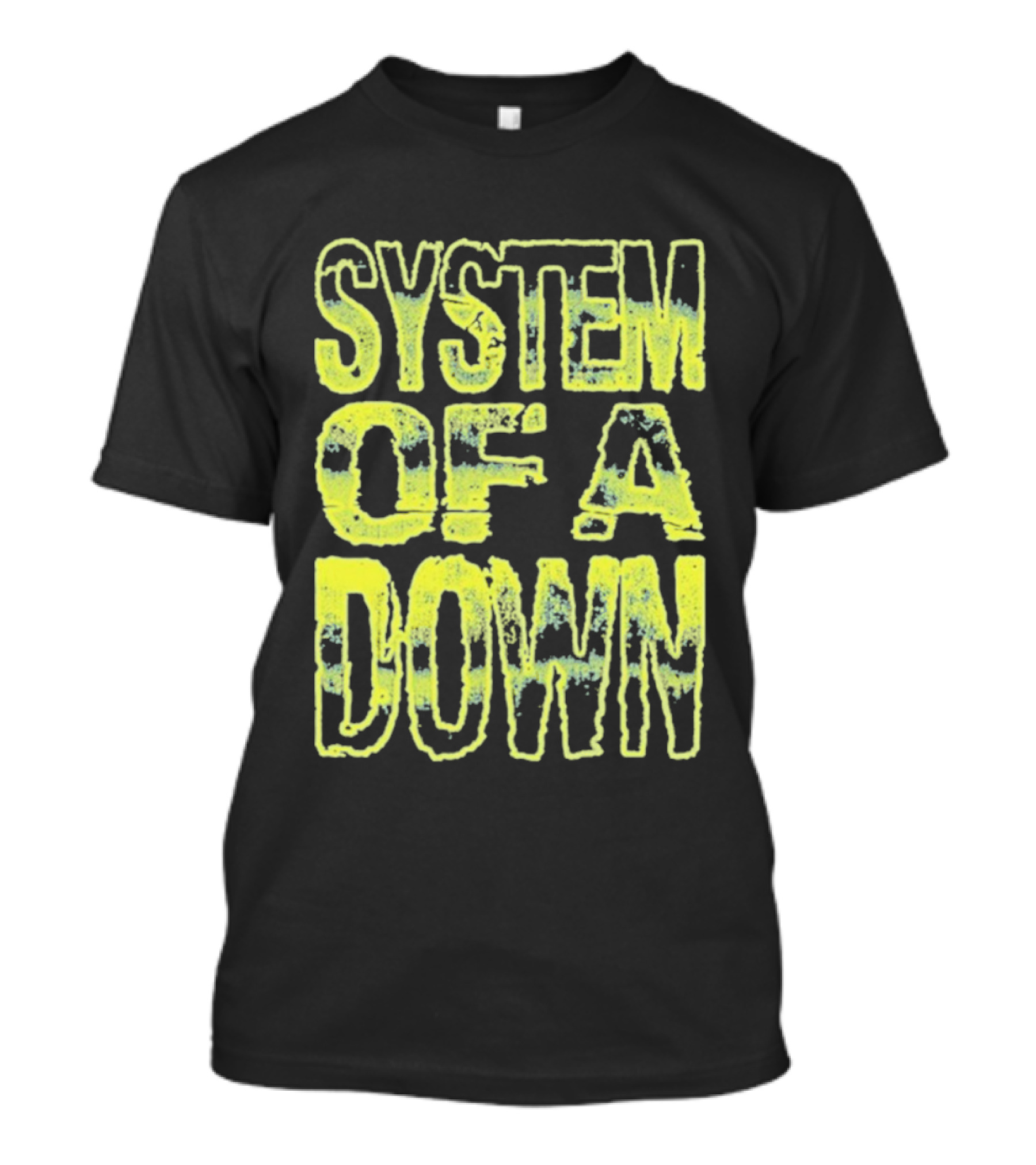 System Of A Down Gradient Stack Yellow Tie Dye Effect T-Shirt