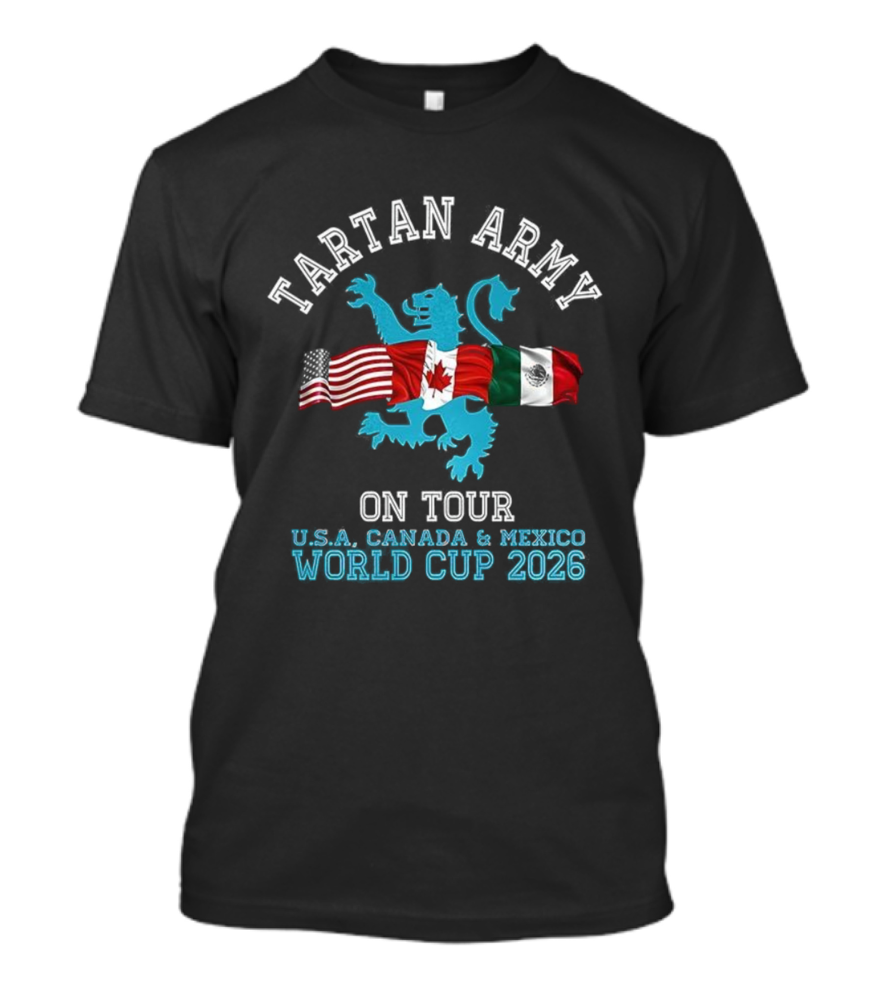 Tartan Army On Tour USA Canada Mexico World Cup 2026 T-Shirt