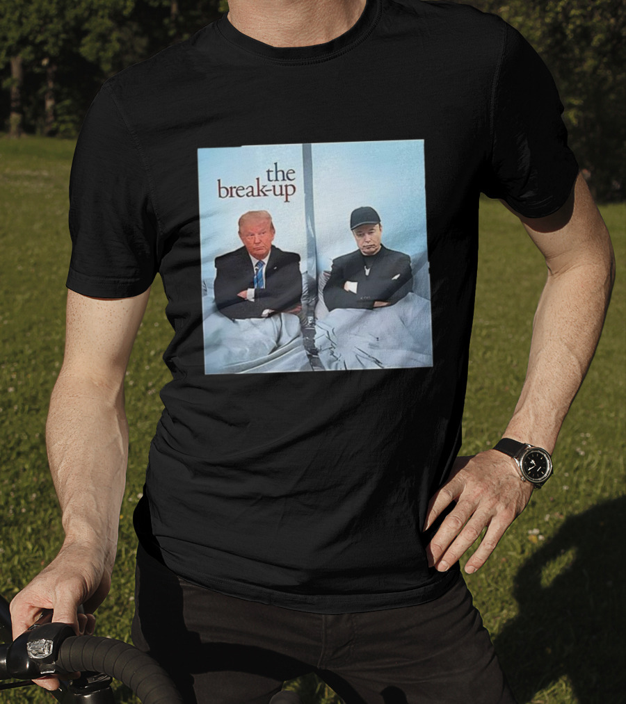 The Break-up Trump And Elon Musk Bed Divider T-Shirt