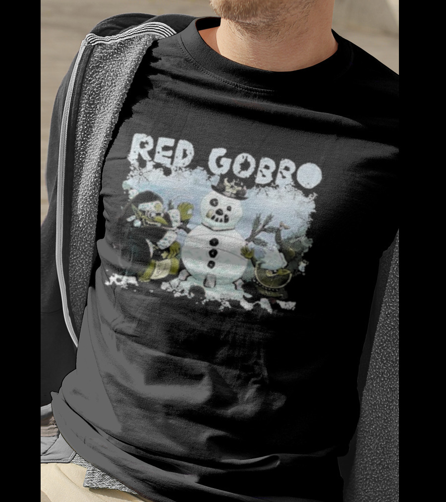 Warhammer Red Gobbo Merry Grotmas Christmas Snowman Festive Fantasy Grot Holiday T-Shirt