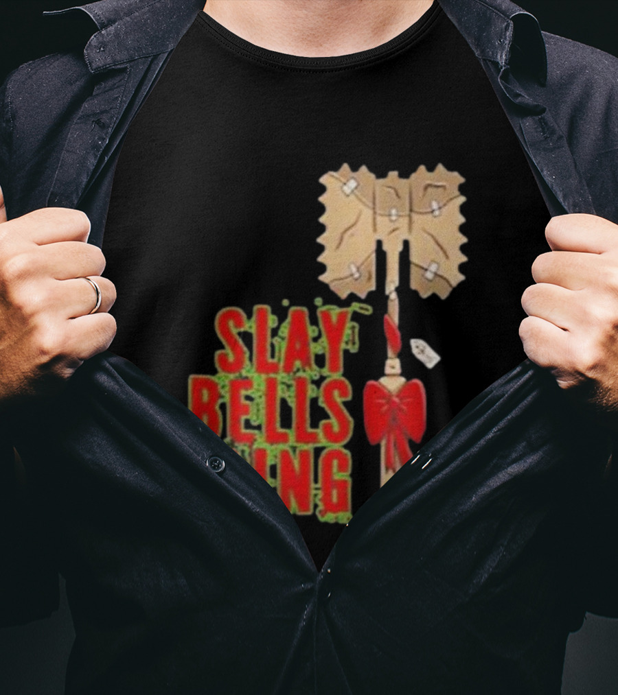 Warhammer Slay Bells Ring Christmas Red Gobbo Logan Image Details T-Shirt
