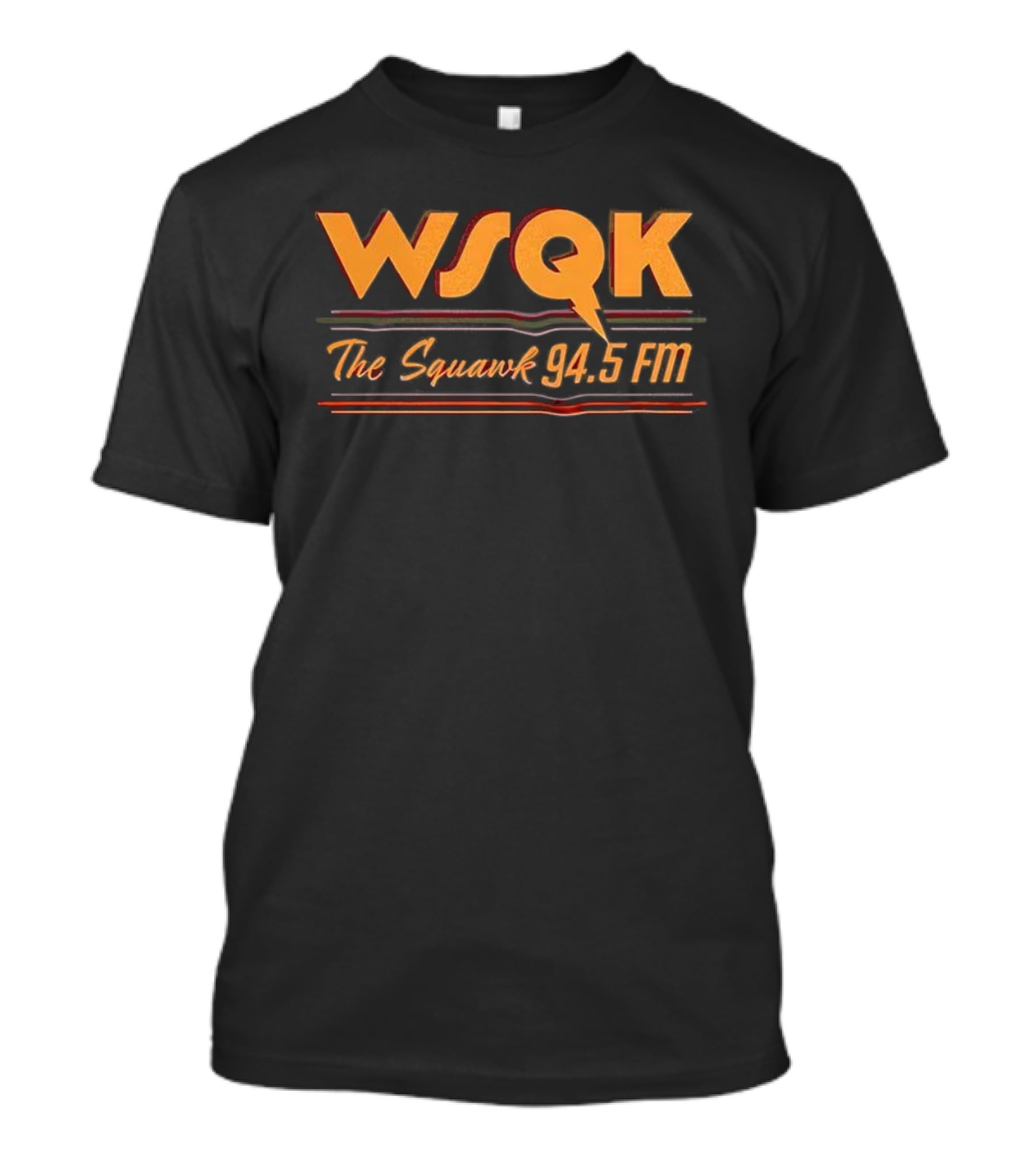 WSQK The Squawk 94.5 FM Radio Station Vintage Retro Style T-Shirt