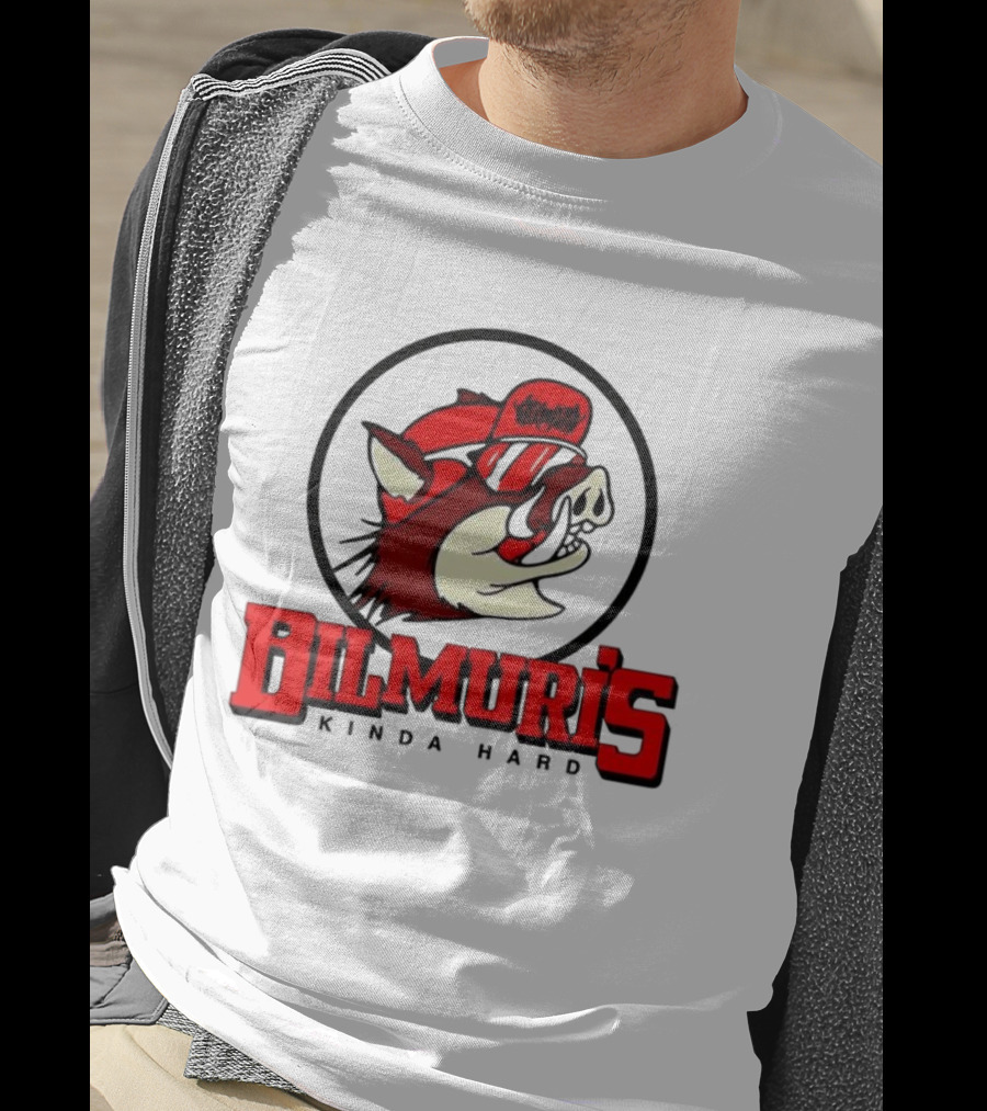 Bilmuri Hog-Ee’s Kinda Hard Red Hat Bear Logo T-Shirt