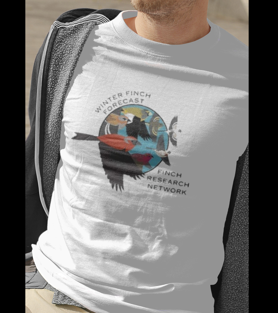 Winter Finch Forecast Finch Research Network Birds T-Shirt