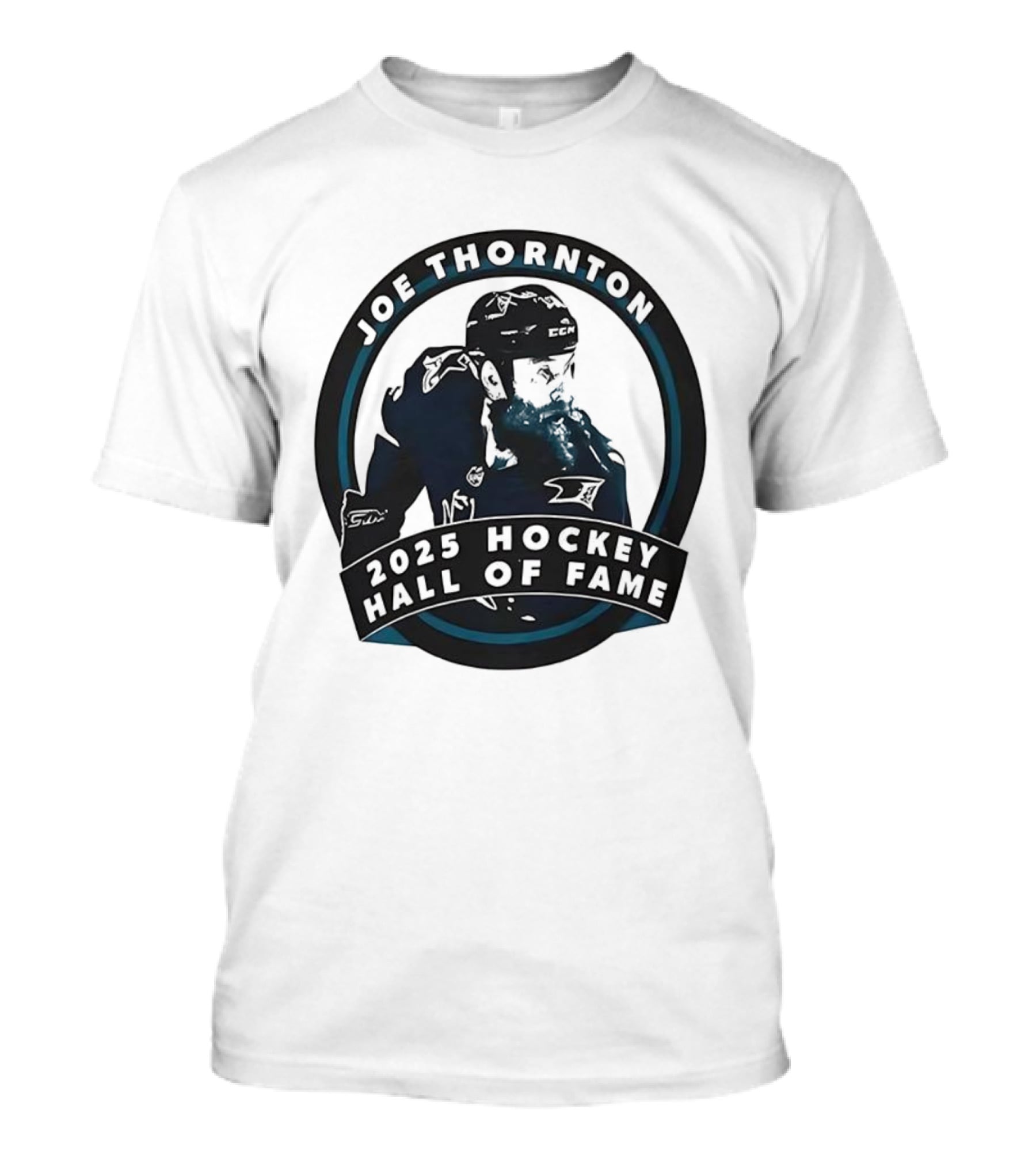 Joe Thornton 2025 Hockey Hall Of Fame Induction Tribute T-Shirt