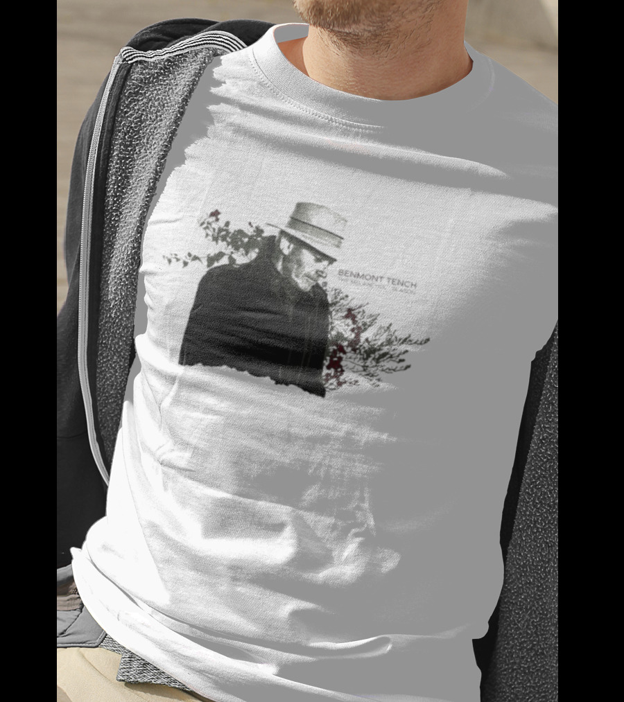 Benmont Tench The Melancholy Season Floral Style Fedora Portrait T-Shirt