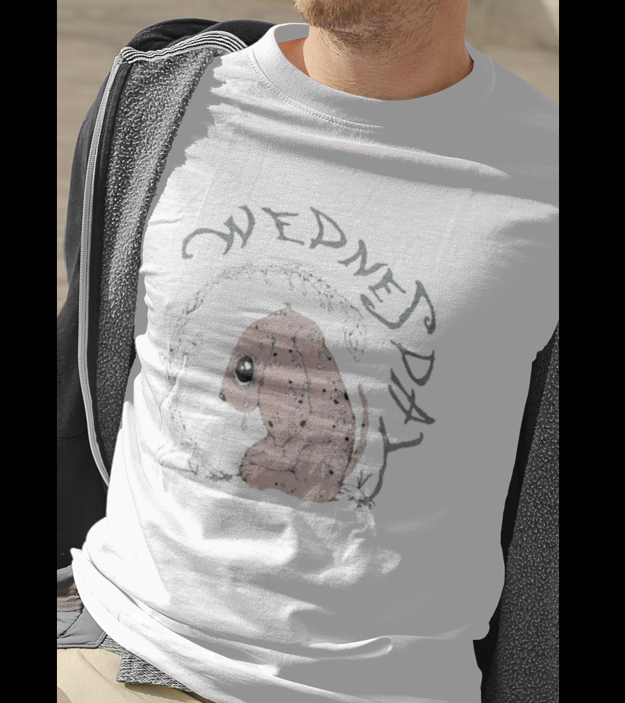 Wednesday Plant Pup Dog Art Day T-Shirt