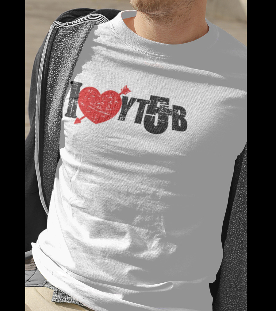 I Heart YTB Young And Bugsey Arrow Through Heart Icon T-Shirt