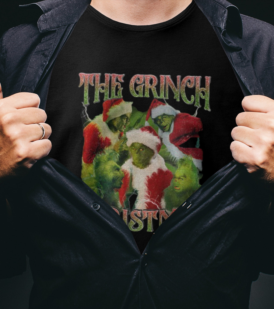 The Grinch Santa Claus Christmas Holiday Celebration T-Shirt