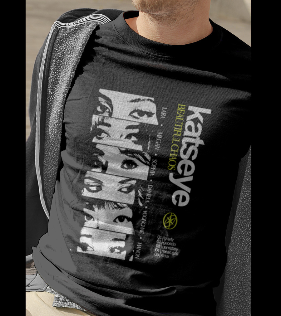 Katseye Beautiful Chaos 90s Kpop Lara Megan Sophia Daniela Yoonhee Jiwon Vintage T-Shirt