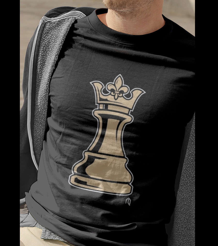 New Orleans Pelicans Basketball Queen Fleur-de-Lis Chess Piece T-Shirt