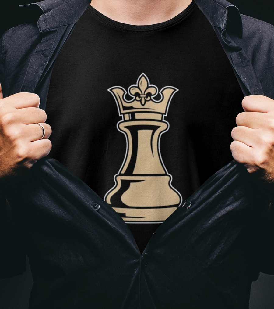 New Orleans Pelicans Basketball Queen Fleur-de-Lis Chess Piece T-Shirt