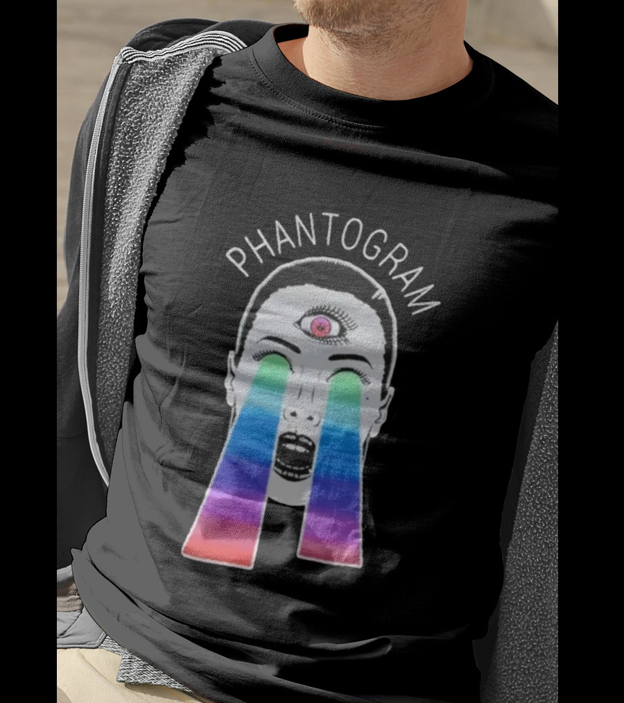Phantogram Psychedelic Laser Eyes Third Eye Design T-Shirt
