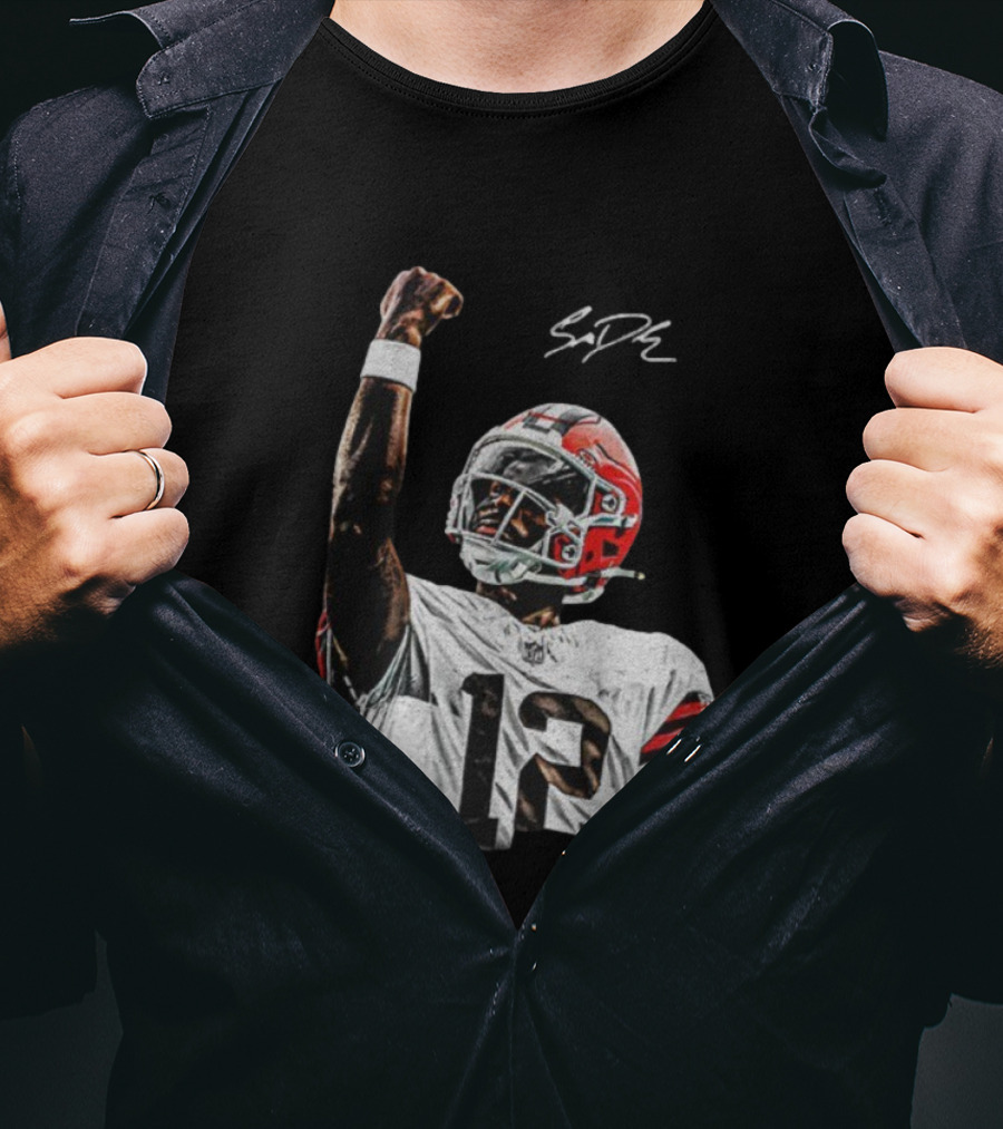 Shedeur Sanders Cleveland Browns NFL Football Signature Vintage T-Shirt