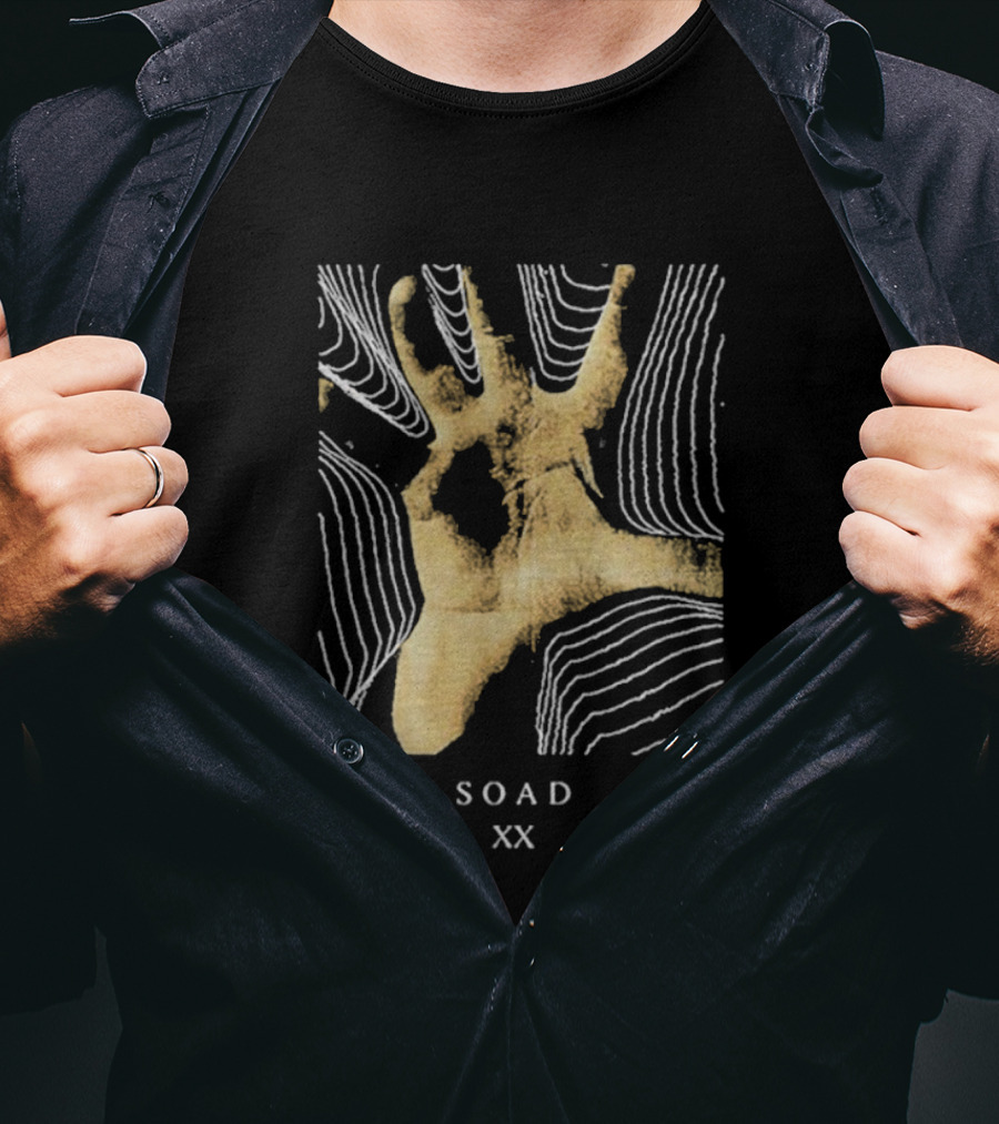SOAD 20 Years XX Hand Design Anniversary T-Shirt