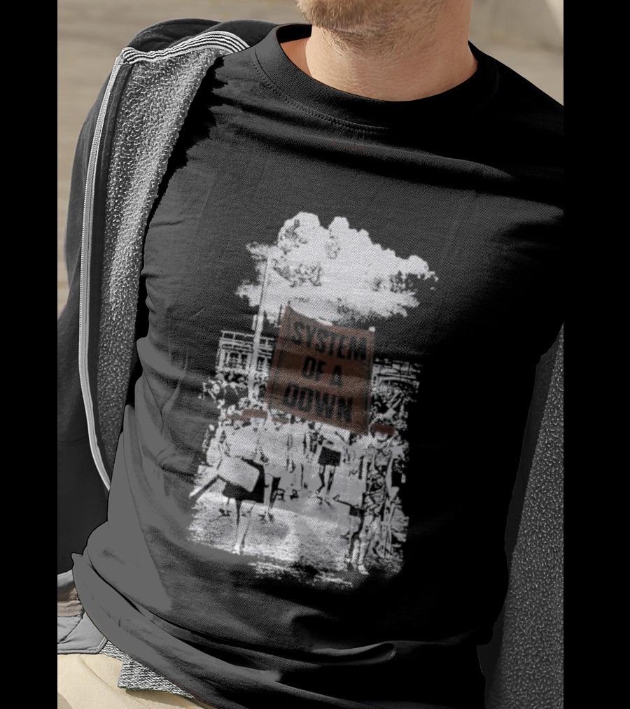 System Of A Down Red Flag Band Tribute T-Shirt