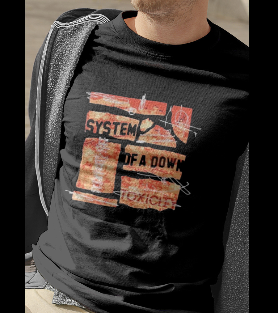 System Of A Down Toxicity Tracklisting Album Cover Elements T-Shirt