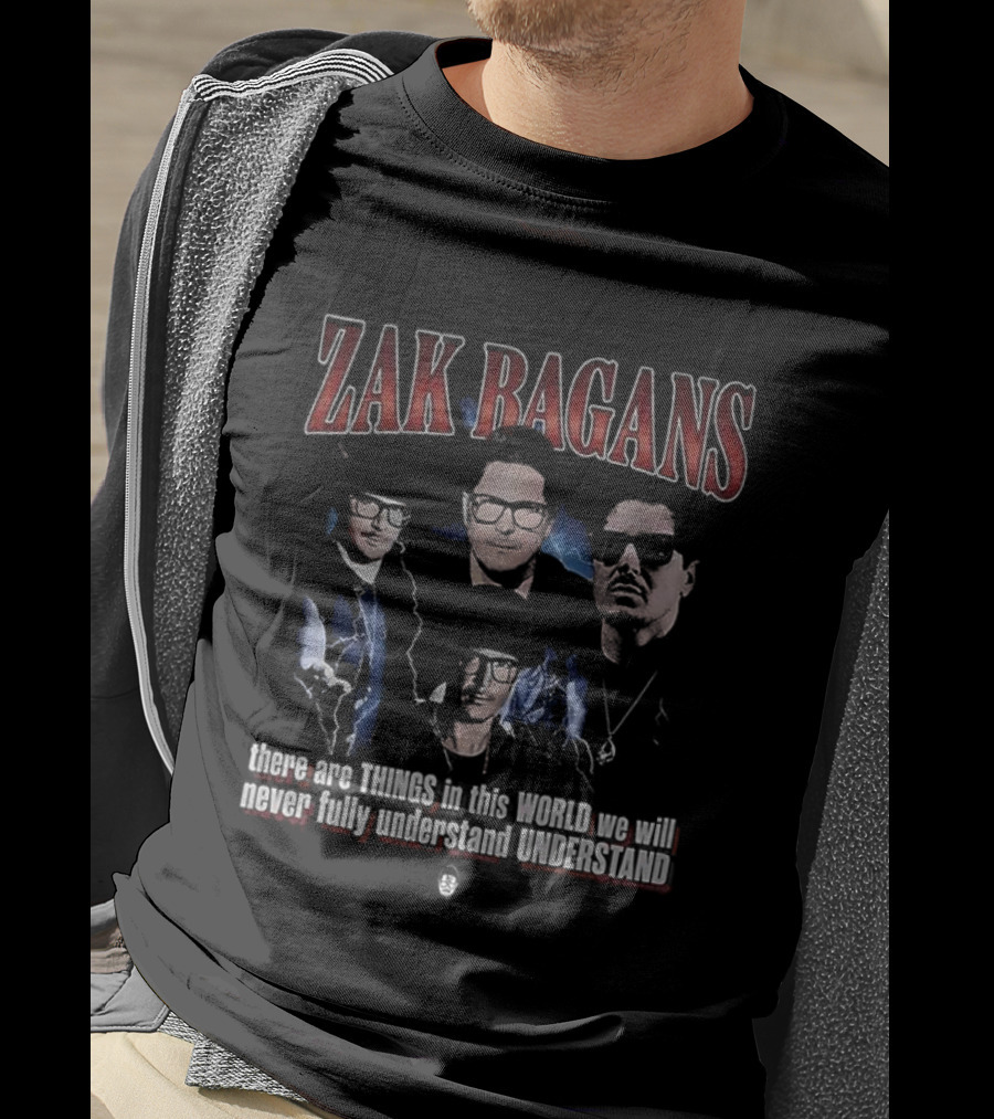 Zak Bagans Paranormal Investigations Bold Text Design T-Shirt