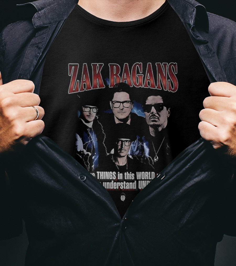 Zak Bagans Paranormal Investigations Bold Text Design T-Shirt