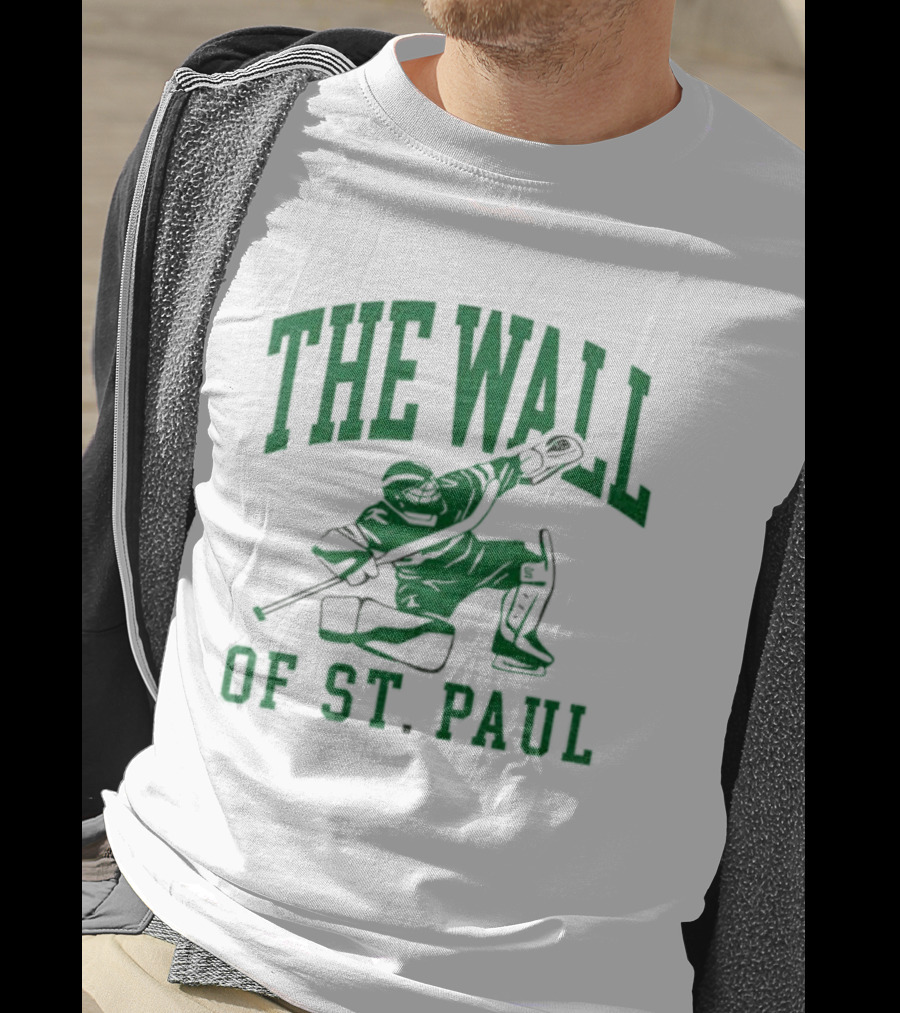 The Wall Of St. Paul Hockey Goalie Iconic Sports Design T-Shirt