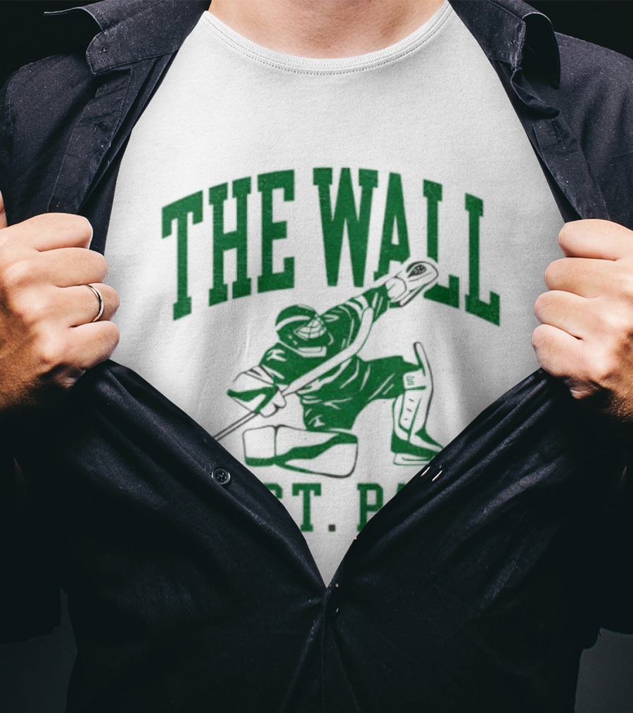 The Wall Of St. Paul Hockey Goalie Iconic Sports Design T-Shirt