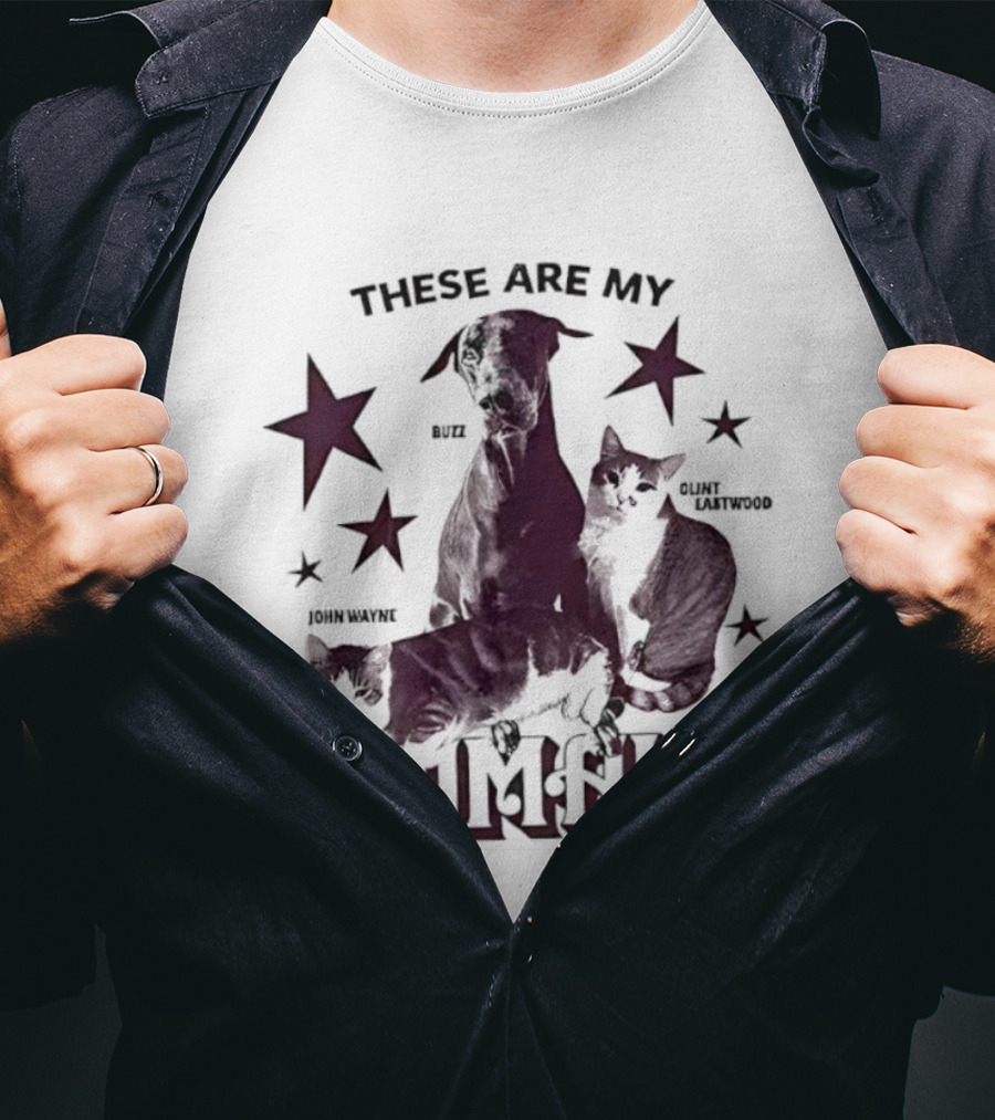 These Are My Animals Buzz Clint Eastwood John Wayne Stars T-Shirt
