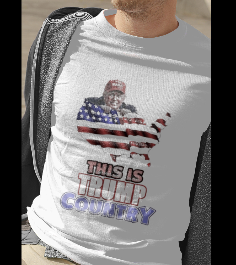 This Is Trump Country USA Flag MAGA America T-Shirt