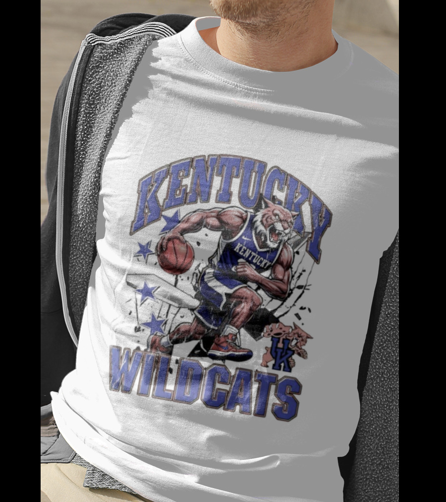 Kentucky Wildcats Basketball Mascot UK Team Wildcats T-Shirt