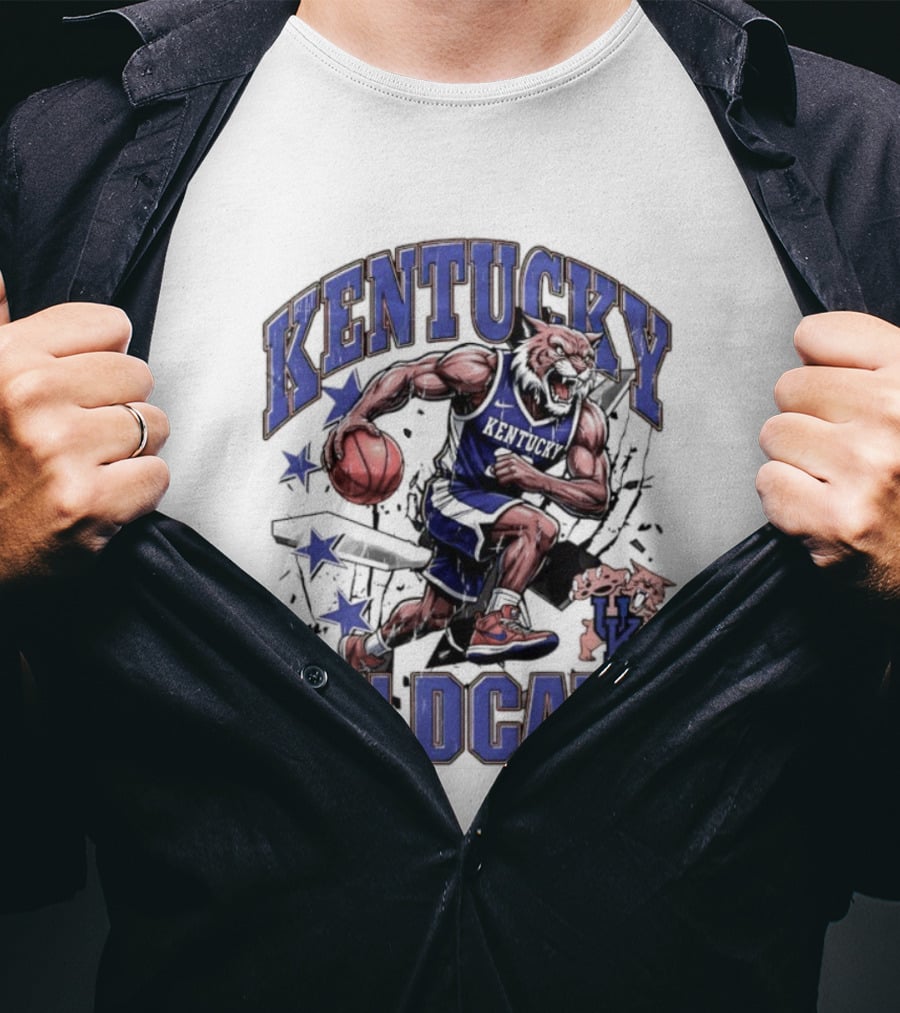 Kentucky Wildcats Basketball Mascot UK Team Wildcats T-Shirt