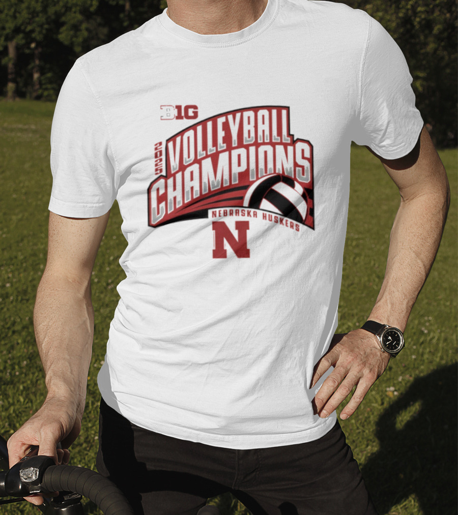 ```Nebraska Huskers 2025 Big 10 Volleyball Champions``` T-Shirt
