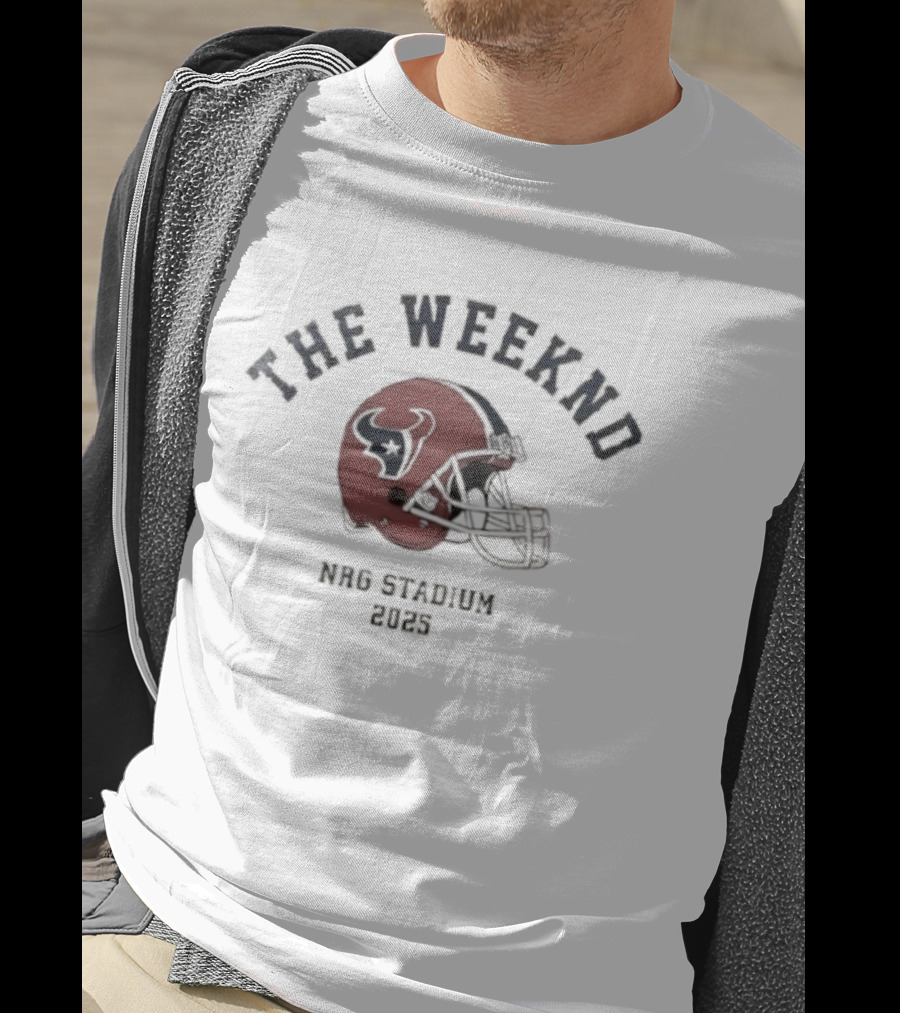 The Weeknd Houston Texans NRG Stadium 2023 Helmet T-Shirt
